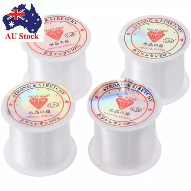 4ROLLS CLEAR CLEAR Thread Nylon Invisible String for Pearl Necklace $7.99 -  PicClick AU