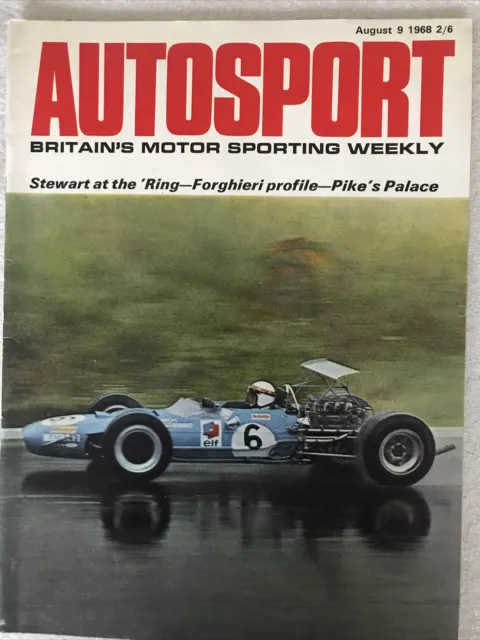 Autosport Magazine 9 August 1968 Stewart Wins German F1 GP Test Reliant Scimitar