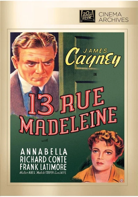 13 Rue Madeleine (DVD) Annabella Frank Latimore James Cagney Richard Conte