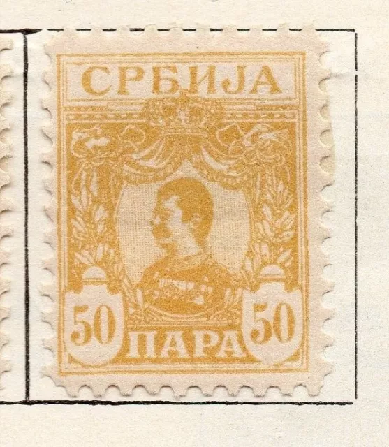 Serbia 1901-02 Early Issue Fine Mint Hinged 50pa. 150433