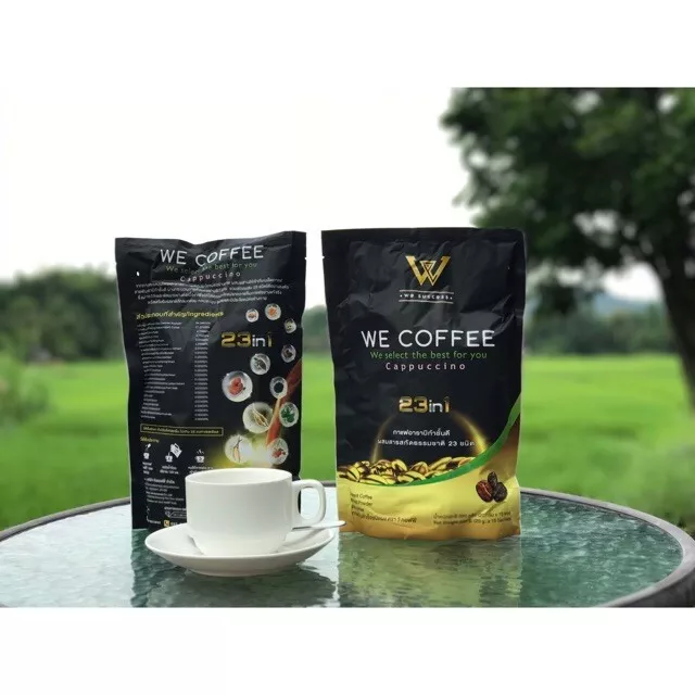 WE Coffee Instant Powder Herbs Mixed 23in1 Natural Cappuccino Arabica 300g 2X