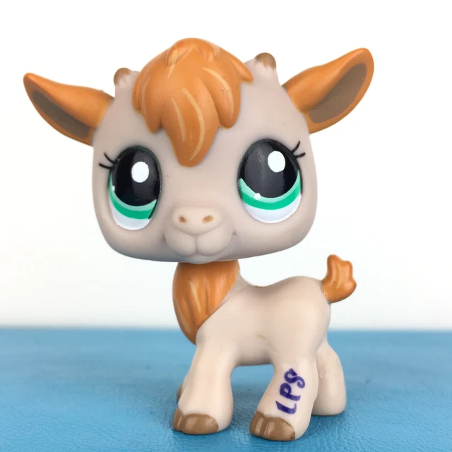 Figurine LPS Littlest Pet Shop #1316 - Chèvre/Bélier Crème - Occasion