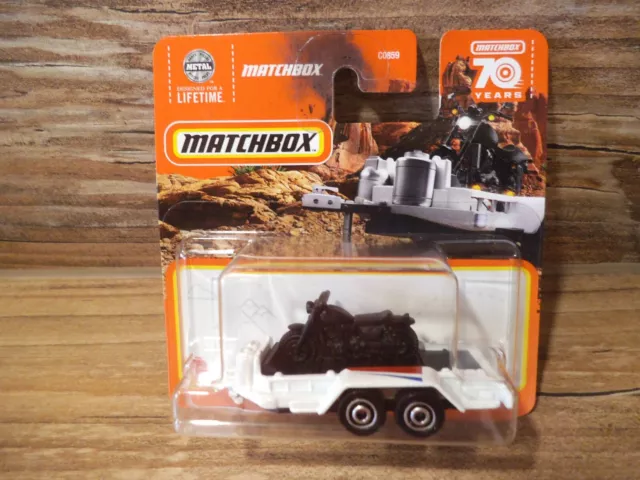 Matchbox 2023 power grabs 70 years #63 MBX Cycle Trailer - Neu & OVP *