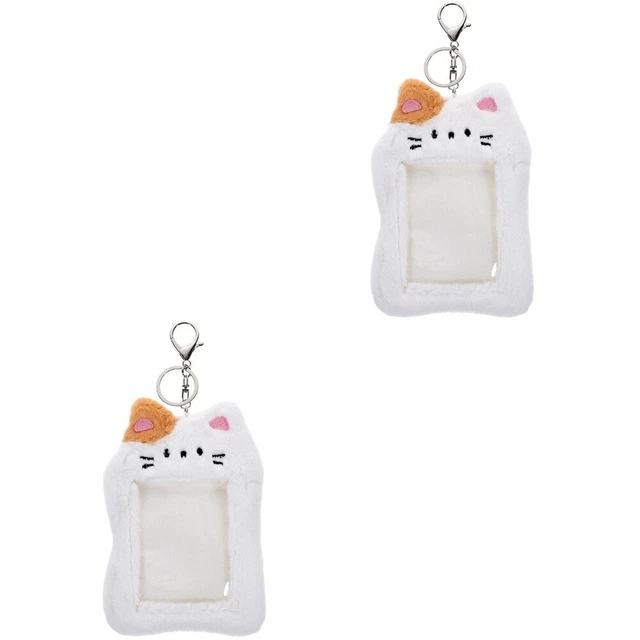 2x Cartoon Cat Fluffy Cartoon Cards Cover for Girl Gift