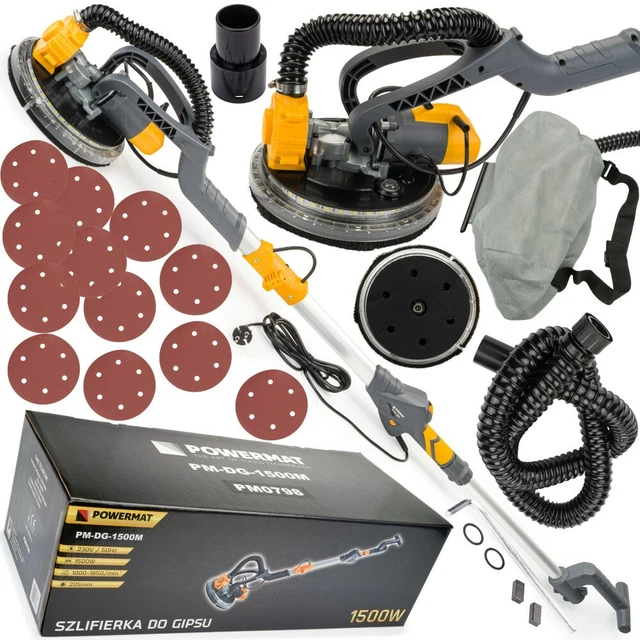 TELESCOPIC DRYWALL SANDER 1500W LongNeck Sander For Wall And Ceiling