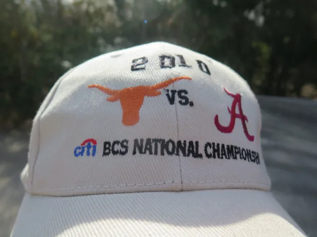 New 2010 Texas Longhorns VS. Alabama Crimson Tide BCS National Championships Hat