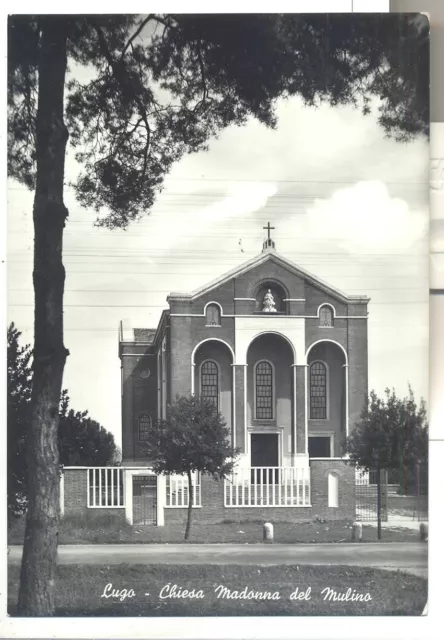 Cartolina  Lugo B/N  Viaggiata  1959 Chiesa Madonna Del Mulino