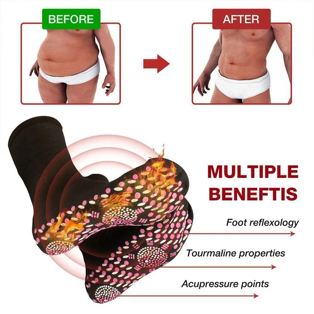 Tourmalines Slimming Health Socks Winter Warm Self-Heating Thermal Mas.
