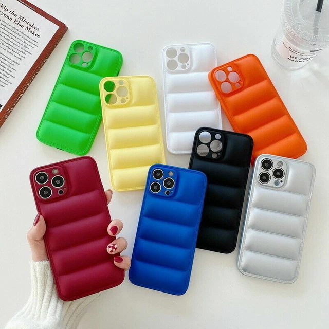 COVER CUSTODIA PUFFER PIUMINO PER APPLE IPHONE X Xs Xr 11 12 13 MINI PRO MAX