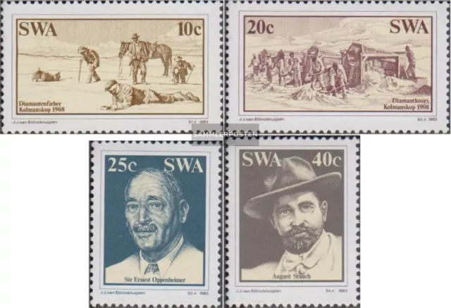 namibie - sud-ouest de l'afrique 537-540 (complète edition) timbres prémier jour