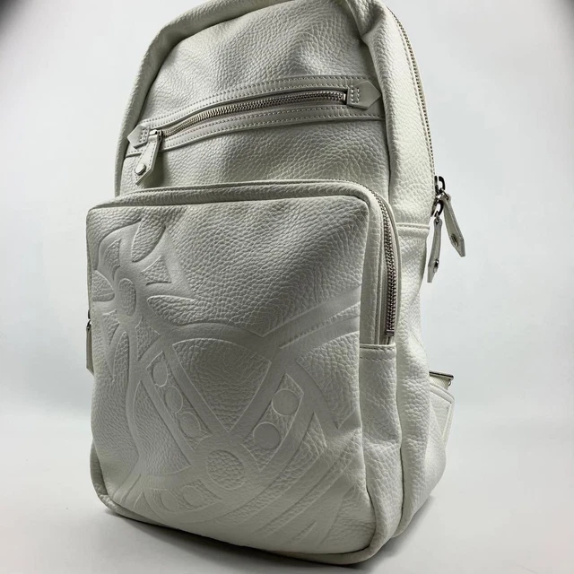 Vivienne Westwood rucksack large capacity Hamilton white orb logo unisex
