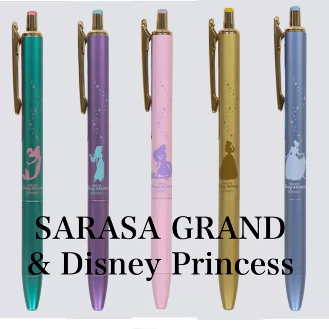 Tokyo Disney Resorts Disney Princess  ballpoint pen Set Of 5 ZEBRA SARASA Grand