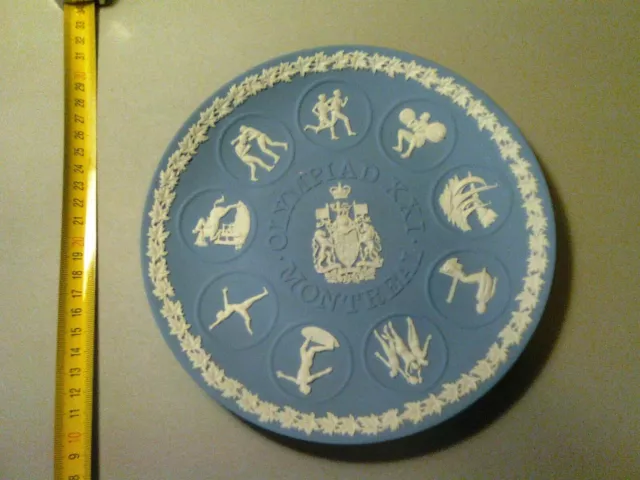 Piatto decorativo, Wedgwood,  21 cm, 1976, le Olimpiadi di Montreal. Antiquariat