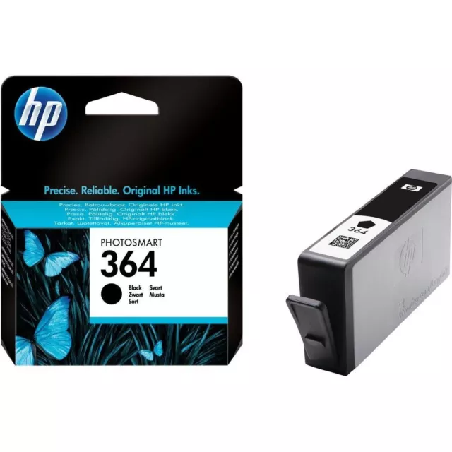 Originale HP 364 Inchiostro Cartuccia Nero Deskjet 3070A 3520 3522 D5400 Mhd
