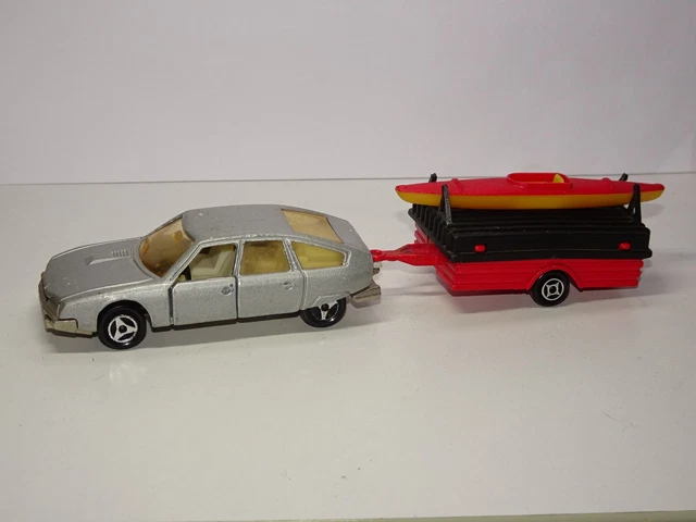 Lot De Remorques Majorette Pour Bateau, Canoë, Zodiac - Voitures Miniatures, Occasion