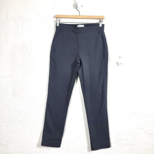 PREVIEW Womens Chino Pants Size 10 Grey Stretch  Mid Rise Tapered Casual