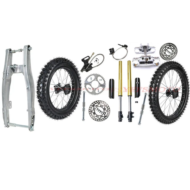 70/100-19 90/100-16 Wheel Tires Rim Swing Arm Front Forks Triple Tree CRF150 200