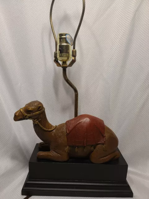 VINTAGE LAMPCRAFTERS LEXINGTON Camel Lamp W/Lampshade $60.00 - PicClick