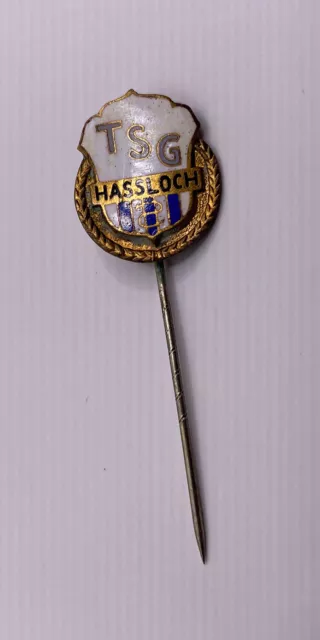 TSG Hassloch Anstecknadel Pin Ehrennadel Emaille 19x16mm Fußball RP alt