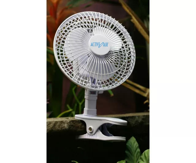 Active Air 6" Clip On Fan 4 Desk Office Nursery Grow Tent SAVE $ W/ BAY HYDRO $$