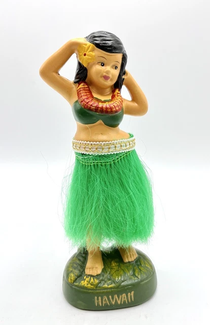 Vintage 1984 Ceramic Hawaiian Hula Girl Figurine In Original Box Vintage 1984 Ceramic Hawaiian Hula Girl Figurine In Original Box