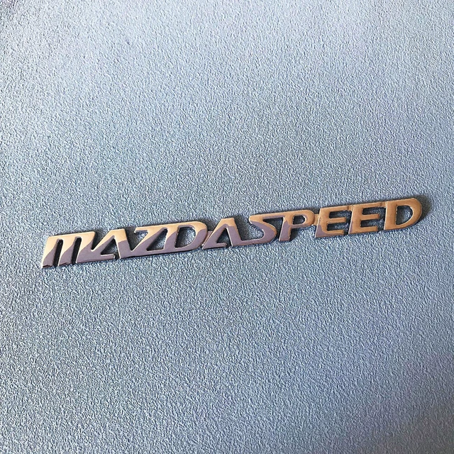 CHROME REAR TRUNK Nameplate Emblem Car Logo Badge Decorate For Mazda