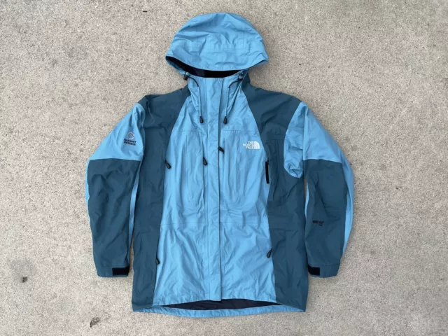 Vintage North Face Summit Series Mountain Parka Jacket Size M Teal Aqua Goretex