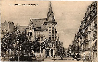 CPA nancy-place and rue saint jean (187021)