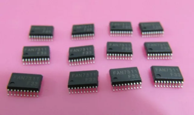 Lot Of 12 Integrated Circuits - FAN7311 LCD Backlight Inverter Drive IC 20-SSOP