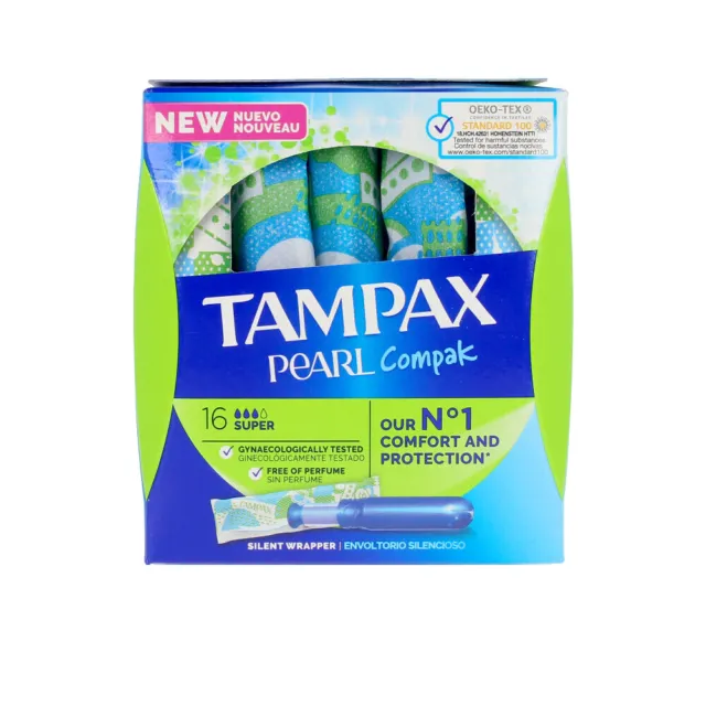 Higiene Tampax mujer TAMPAX PEARL COMPAK tampón super 16  u