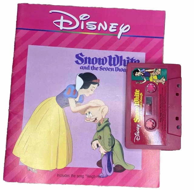 WALT DISNEY READ Along Book and Cassette Set, Snow White & The 7 Dwarfs ...