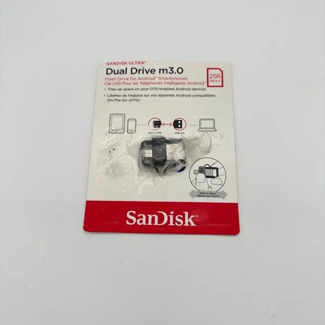 SanDisk 256 GB Ultra Dual Drive m3.0 USB 3.0-Flash-Laufwerk mit umkehrbaren Micr
