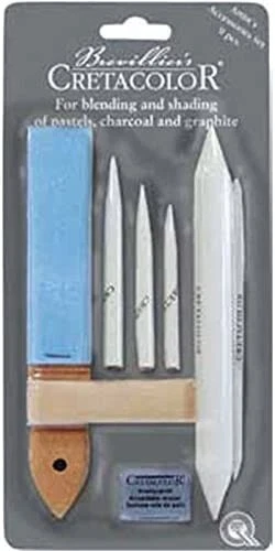 Cretacolor Künstler Zeichnung Zubehör Set für Bleistift, Holzkohle & Pastell