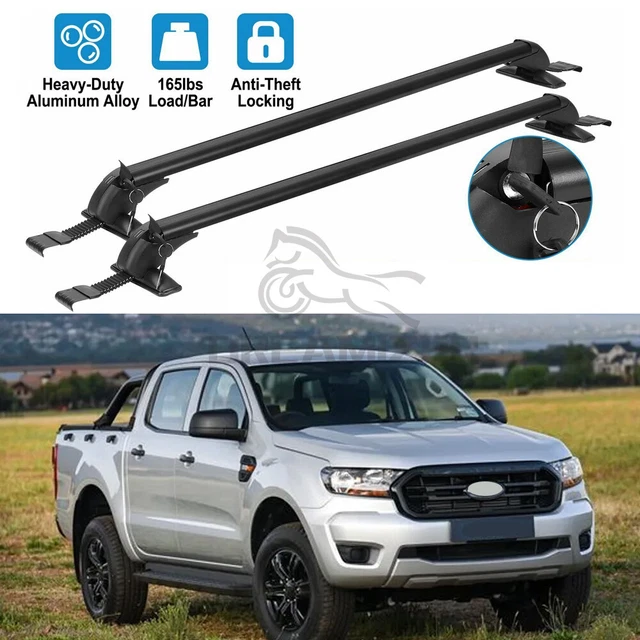 FOR FORD RANGER XL PJ PK Lockable Alu Roof Rack Bars No Rail Anti Theft