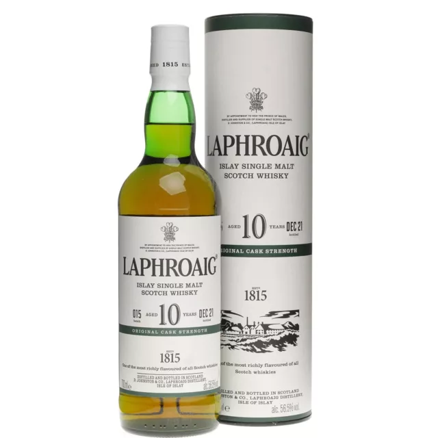 Laphroaig 10 Jahre Cask Strength 2022 Batch 15 0,7 Liter 56,5 % Vol.