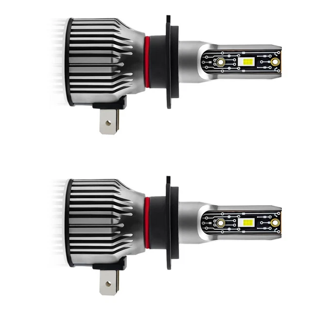 H7 LED Car Lights A6 Headlight Bulbs Fog Lamp 6500K Waterproof Accessories 2Pcs