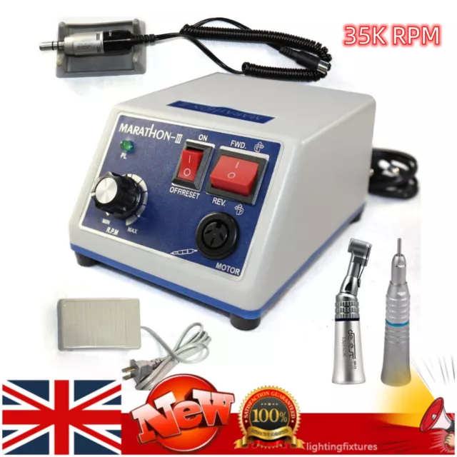 N3 Marathon Dental Lab Micromotor Drill Polisher Machine W/ 35K RPM Handpiece