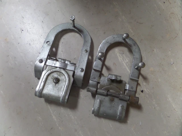 (2) Antique Vintage  Barn Door Rollers Hangers