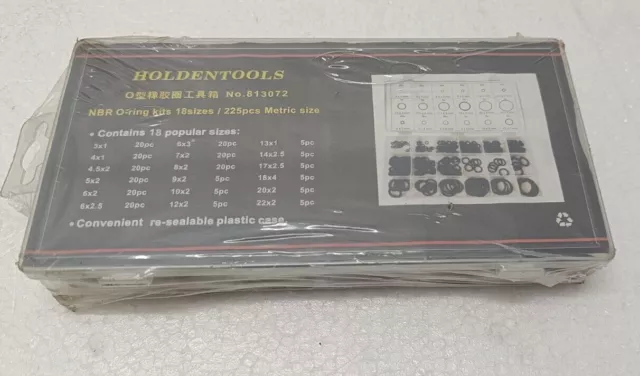 Holdentools 813072 Kit De Juntas Tóricas 225 Piezas De 18 Tamaños Envío...