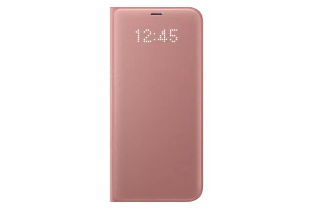 Samsung Galaxy S8+ Plus LED Vue Étui/Housse - Rose - Neuf