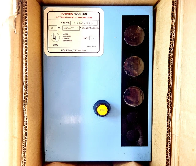B27CGF45B057 Single-Phase Air Compressor Magnetic Starter – 10HP, 220-240V, 40-57A – Steel Housing, Eaton-Compatible