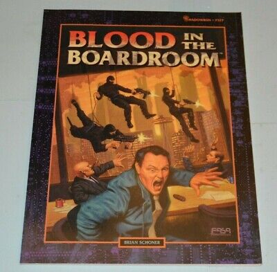 BLOOD IN THE BOARDROOM an Adventure / Scenario for Shadowrun 2nd ed by FASA