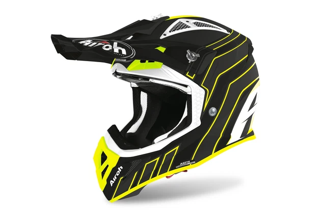 Avaar35Xs - Casco Off Road,Cross, Airoh Aviator Ace Art Black Matt Helmet Tag...