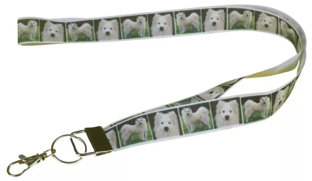 Samoyed Breed of Dog Lanyard Key Card Holder Perfect Gift