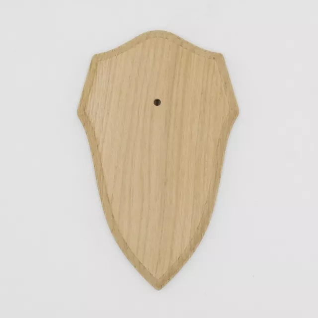 1 Pieza Escudo de Trofeo Forma Af 19CM X 11CM Roble Claro para Ciervo