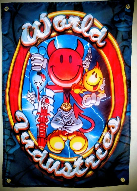 thumbnail image 2 of World Industries Skateboard Flag Banner – Cliche Last Supper Tapestry, 2x6ft 2 of 4