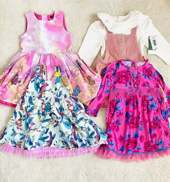 Pacchetto di abiti estivi per ragazze abito da festa H&M M&S età 2-3 anni