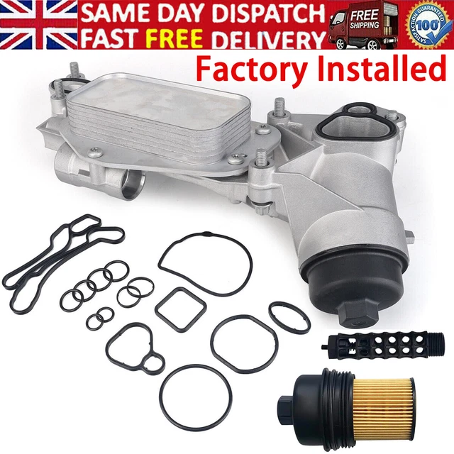 AP02 Engine Oil Cooler & Filter Assembly For GM Chevy Cruze Sonic Aveo 1.8L 25199751 - 34