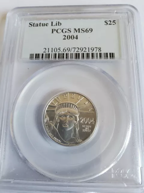 2004 1/4 oz $25 PLATINUM EAGLE PCGS MS69