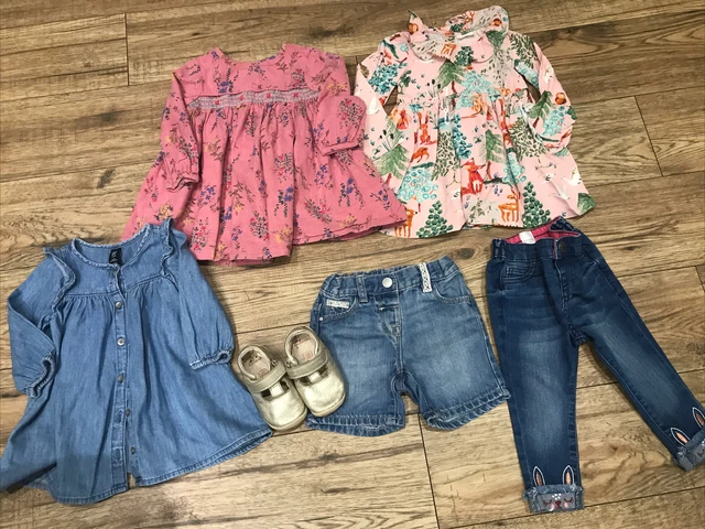 baby girl clothes 9-12 months bundle next gap blue zoo Clark’s